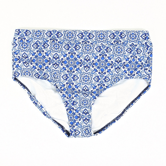 Lands’ End Size 10 Sea Pink Floral Bikini Bottom NWT